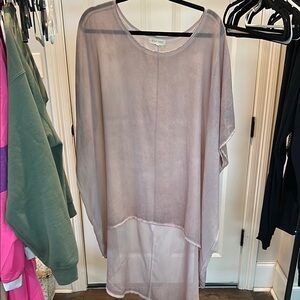 Sheer Pink Tunic Top